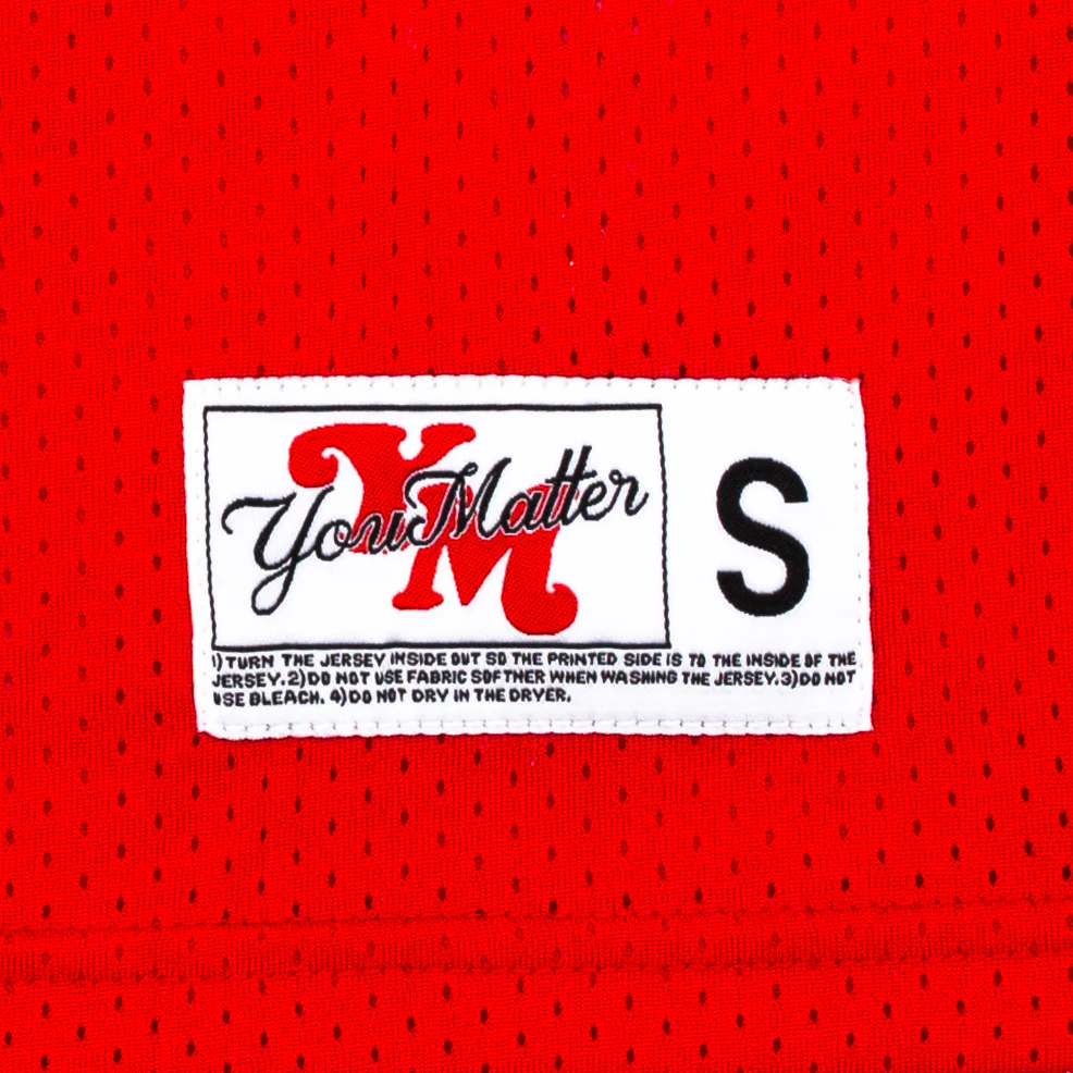 You Matter Football Jersey - Red/White - Image 5