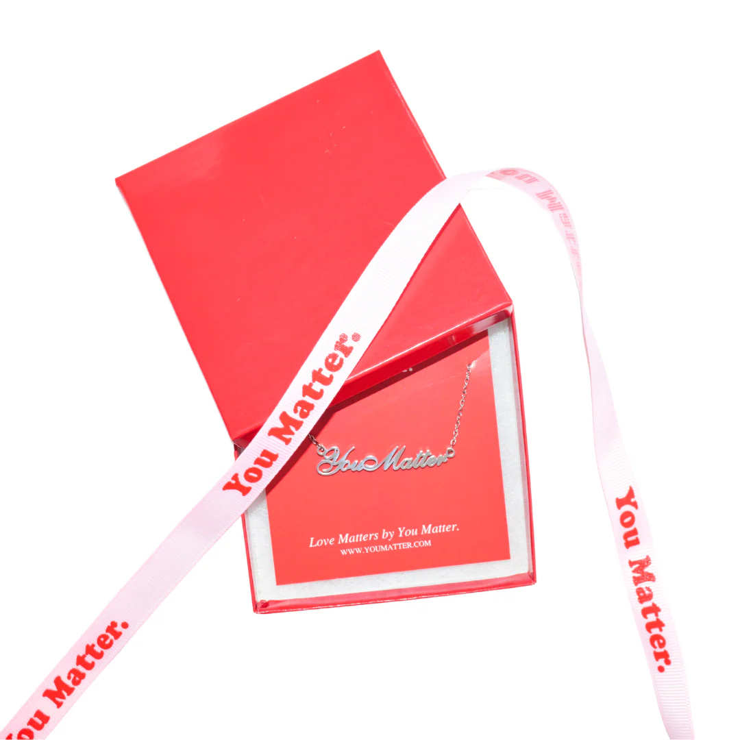 You Matter Script Necklace - Image 4