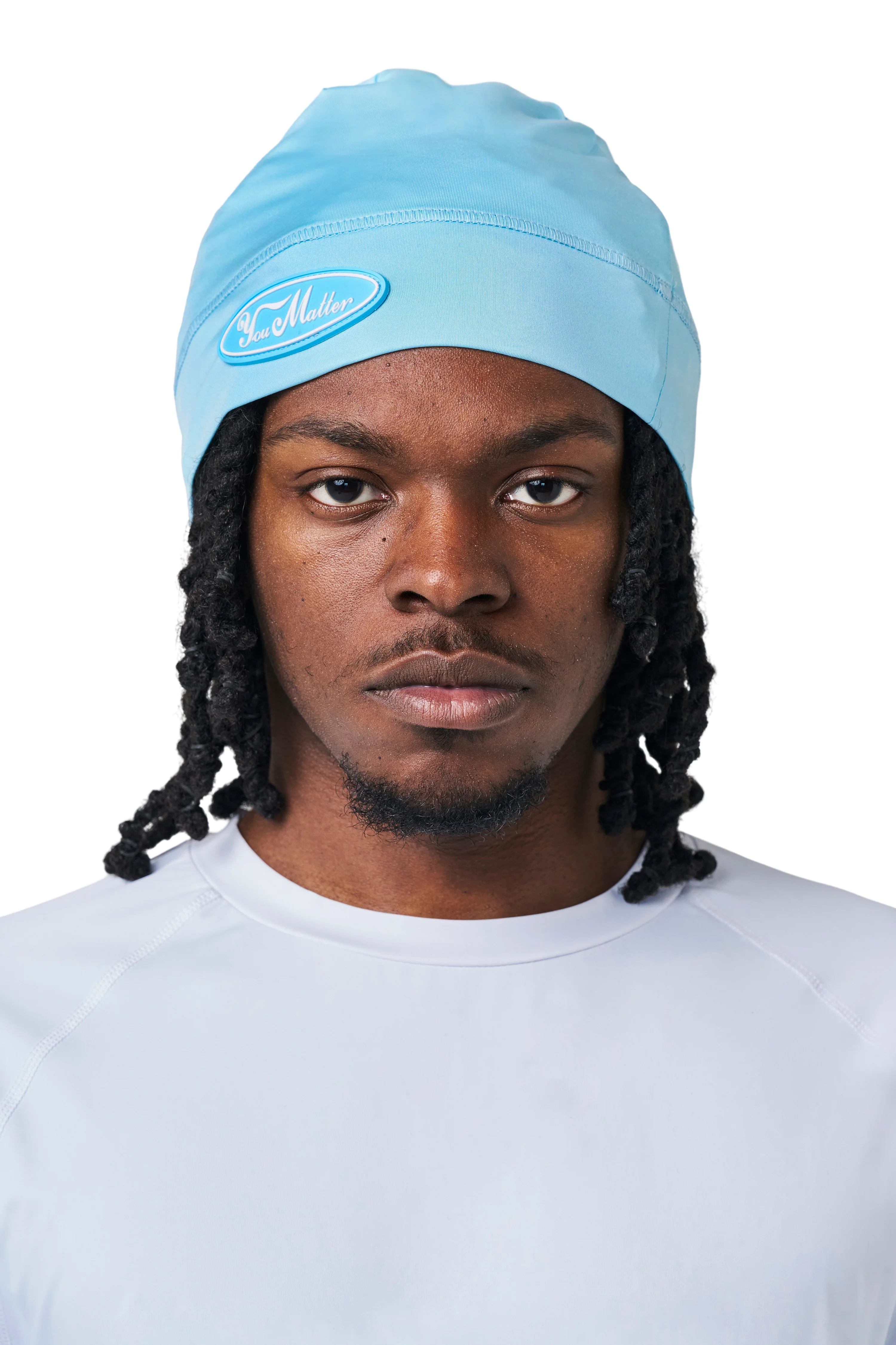You Matter Spandex Toque - Baby Blue